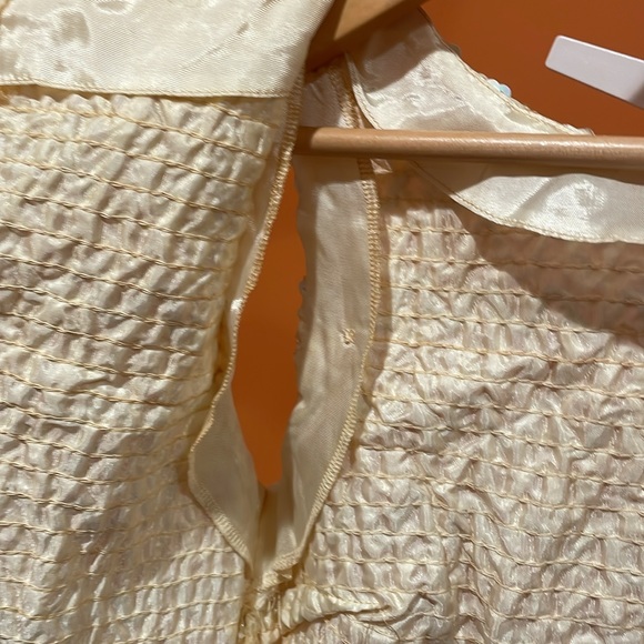 VINTAGE sequined pearlescent sleeveless pastel XS top - Picture 7 of 8